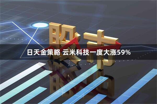 日天金策略 云米科技一度大涨59%